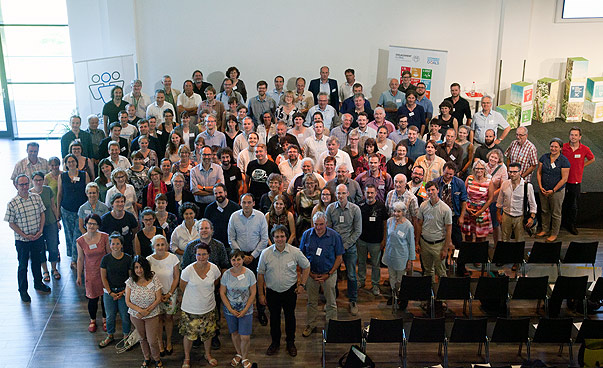 Gruppenbild der Teilnehmenden am Nachhaltigkeitsforum 2019 in Erfurt. Foto: Sylwia Mierzynska | Zukunftsfähiges Thüringen e.V.