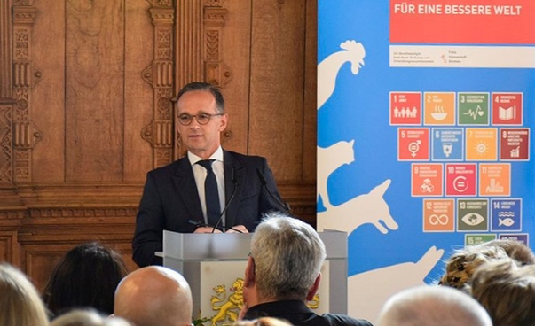 German Foreign Minister Heiko Maas is helping a speech at the 2nd Sisters Cities Conference in Bremen. Photo: Bremer Senatspressestelle