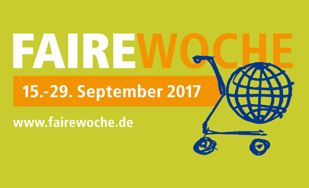Die Faire Woche findet in diesem Jahr vom 15. bis zum 29. September 2017 statt. Foto: Faire Woche