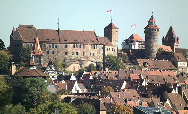 Blick auf die Nürnberger Burg.